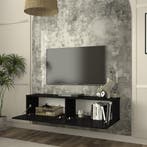 Tv-meubel Nolven zwevend 135x32x30 cm zwart [en.casa], Verzenden, Nieuw