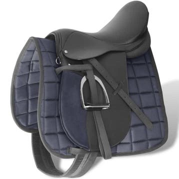 Zadelset Leer 18cm Boommaat | 35% Korting | Nu Snel, Dieren en Toebehoren, Ophalen of Verzenden, Zo goed als nieuw, Recreatie