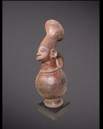 Sculptuur Mangbetu (40 cm) op sokkel - Mangbetu-beeld,