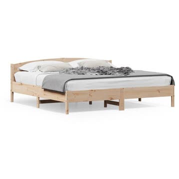 Bedframe Massief Hout - 200x200 | 34% Korting - Retour, Huis en Inrichting, Slaapkamer | Bedden, Overige kleuren, Tweepersoons
