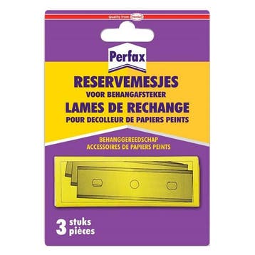 Reserve mesjes behangafsteker | Perfax | 3 stuks (Metaal), Verzenden
