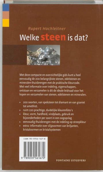 Welke steen is dat? 9789059561670 R. Hochleitner, Verzenden, Gelezen, R. Hochleitner