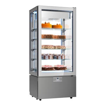 GGM Gastro | Vriesvitrine Panoramisch - 457 liter - 805mm -, Verzenden, Nieuw in verpakking, Overige typen