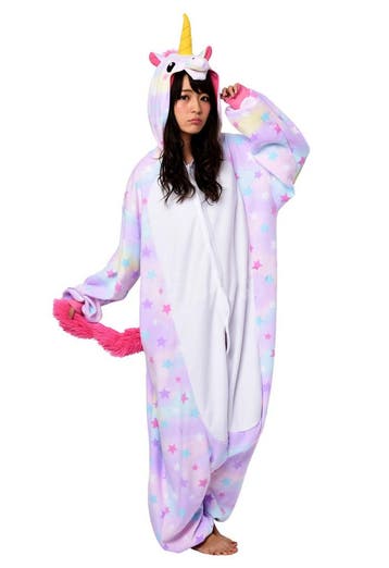 KIMU® Onesie Sterren Eenhoorn Pak XS-S of 152-158 Eenhoornpa, Carnaval, Nieuw, Ophalen of Verzenden, Kleding