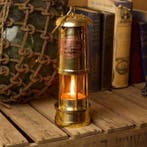 Lantaarn - Messing - olielamp, Antiek en Kunst