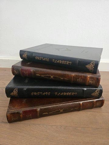 Doos voor schrijfgerei (4) - nep leer, Papier, Hout