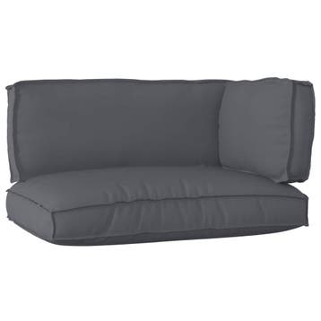 vidaXL Pallet Kussen Set Oxford Stof Antraciet 120 x 80 x 52, Verzenden, Nieuw