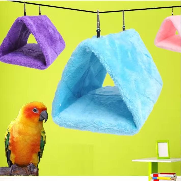 Warm Vogelhangbed voor Kooi – Pluche Hangmat Hut, Dieren en Toebehoren, Vogels | Overige Vogels