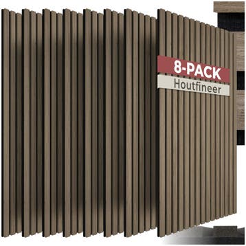 Akoestische panelen Sonic Wall IV in houtlook - donker eiken, Verzenden, Nieuw