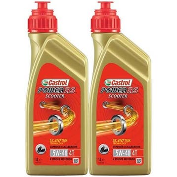 Castrol Aanbieding: 2 X Rs Scooter 4T 5W40 1L, Verzenden, Nieuw