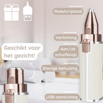 Wenkbrauw Trimmer - Gezichtsontharing Dames - Gezichtshaar, Ophalen of Verzenden, Zo goed als nieuw