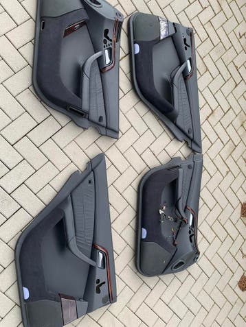 Mercedes W220 S-klasse S600 V12 deurpanelen set zwart leder, Auto-onderdelen, Interieur en Bekleding, Gebruikt, Mercedes-Benz