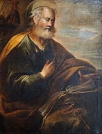 École espagnole (XVII-XVIII) - Saint Pierre aux clés, Antiek en Kunst