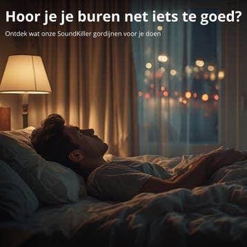 Hoor je je buren net iets te goed? - Ontdek onze gordijnen, Nieuw, Blauw, 200 cm of meer, 200 cm of meer