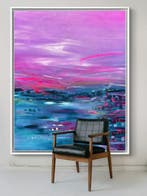 Luca Domiro - NEON HORIZON THERAPY (Large original painting)