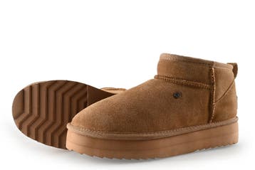 Warmbat Pantoffels in maat 40 Bruin, Bruin, Verzenden, Zo goed als nieuw, Pantoffels of Sloffen