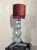 Tafellamp - Aardewerk - delfsblauw boerenbont