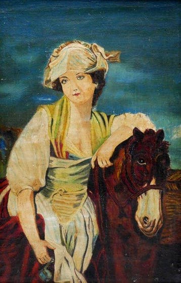 Scuola Francese (XX), Signed Fèvrier - La Laitière, after, Antiek en Kunst