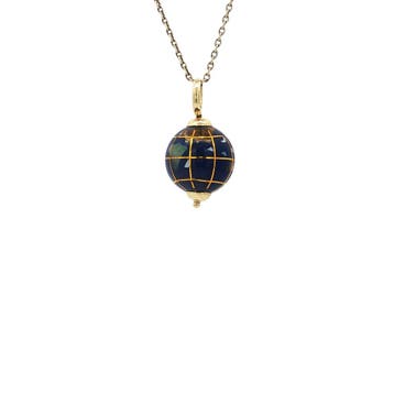 Gouden vintage wereldbol hanger 18 kt, Ophalen of Verzenden, Nieuw