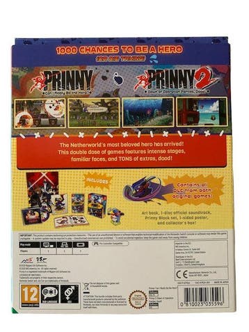 Prinny 1 & 2: Exploded and Reloaded Just Desserts Edition, Spelcomputers en Games, Games | Nintendo Switch, Verzenden, Nieuw