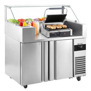 GGM Gastro | Saladette - 1210x700mm - 2-deurs - voor 9x GN |, Verzenden, Nieuw in verpakking
