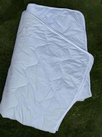 Alpaca Dekbed 4-seizoenen 140x200  GOTS gecertificeerd tijk, Eenpersoons, Verzenden, Wit, Nieuw