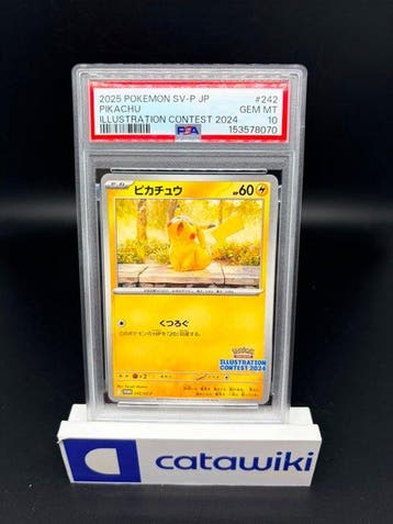 Pokémon - 1 Graded card - Pikachu SV-P 242 PSA 10 - Japanese, Nieuw