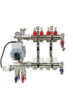 Rvs vloerverwarming verdeler met pomp incl aansl kopp, 30 tot 80 cm, Hoog rendement (Hr), Overige typen, Nieuw