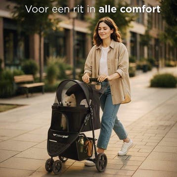 2dekans | TrevoPet® Inklapbare Hondenbuggy - Voor Kleine en, Dieren en Toebehoren, Ophalen of Verzenden, Zo goed als nieuw