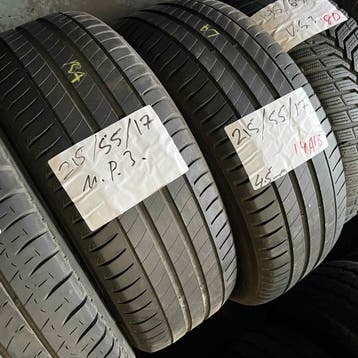 2 x Michelin Primacy 3 215-55-17 Zomerbanden 4,5mm, 17 inch, Ophalen of Verzenden, Band(en), Personenwagen