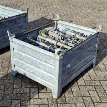 Partij voetspindels met voetstukken, Layher, Allround | 6, Nieuw