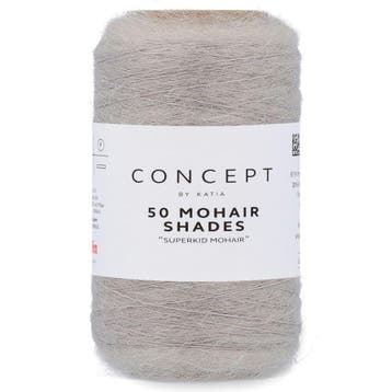 Katia Concept 50 Mohair Shades - 02 parelgrijs - Mohair Ga, Ophalen of Verzenden, Nieuw