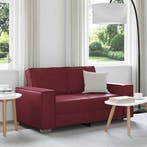 vidaXL Loveseat Wijnrood 160 cm Nep Leer, Verzenden, Nieuw, Leer, 150 tot 200 cm