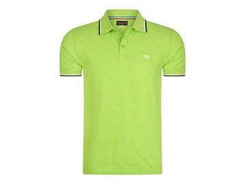 Veiling - Cappuccino Italia Polo Applique Pique - Lime - S, Kleding | Heren, T-shirts, Nieuw