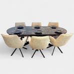 Cosmic Black Tafel  Plat Ovaal 90X220 CM, Nieuw