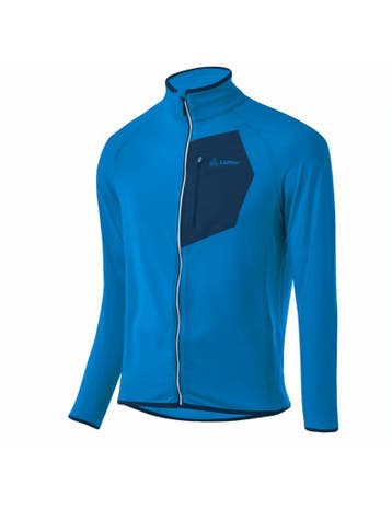Loeffler shirt lange mouwen heren M Mid Jacket Techfleece..., Kleding | Heren, Verzenden, Nieuw, Blauw