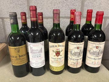 1983 Château Tourans 2001 Château Siaurac 1999 x 3 Château, Verzamelen, Nieuw