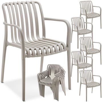 Tuinstoelen Alcudia, weerbestendig, stapelbaar, Verzenden, Nieuw