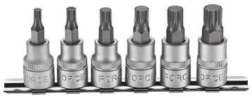 3/8 DR. Spline socket bit 6-piece, Auto diversen, Autogereedschap, Verzenden, Nieuw