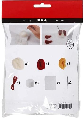 DIYkit Pakket Hobbyset Trommels 33 mm Creme antique Rood, Ophalen of Verzenden, Nieuw