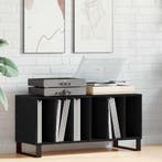 vidaXL Platenkast met plank Zwart Eiken 100 x 38 x 48 cm, Verzenden, Nieuw