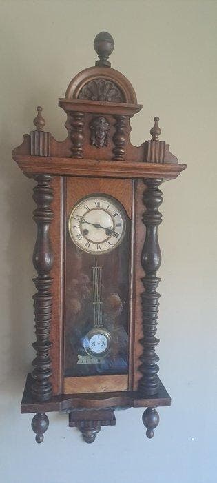 Regulateur wandklok - Antiek Mahoniehout - 1920-1930
