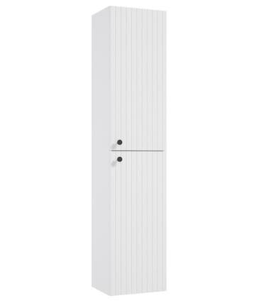 Badkamerkast Fargo 37 x 32 x 170 cm – Mat Wit, Verzenden, Nieuw, (Half)hoge kast