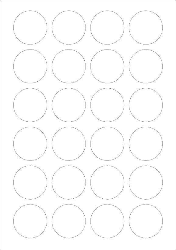 A4 etiketten 40 mm rond wit 100 vel huismerk, Computers en Software, Printerbenodigdheden, Nieuw, Verzenden