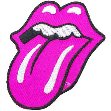 The Rolling Stones - Classic Tongue Roze - patch off. merch, Ophalen of Verzenden, Nieuw, Kleding