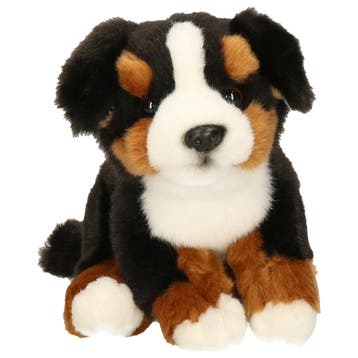 Berner Sennen knuffel hond - pluche - multi kleur - 15 cm, Verzenden, Nieuw