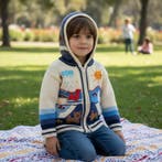 Peru kind strickjacke, Peruvian kids sweater, jacke Peru, Nieuw, INCADREAM, Truitje of Vestje, Verzenden