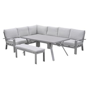 Garden Impressions Camilo lounge dining set 6-delig – taupe, Tuin en Terras, Tuinsets en Loungesets, Verzenden, Nieuw