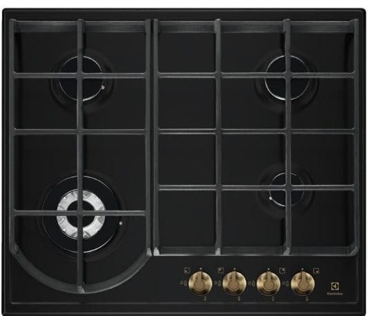 Electrolux EGH6343ROR Zwart Ingebouwd 60 cm Gaskookplaat 4, Witgoed en Apparatuur, Kookplaten, Nieuw, Ophalen of Verzenden