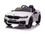 BMW M5, Leder zitje, Rubberen banden, Kinder Accu Auto!, Ophalen of Verzenden, Nieuw